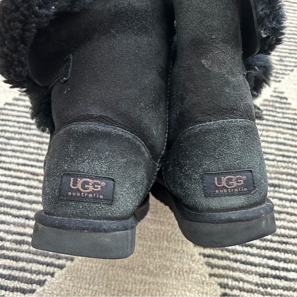 UGG Black Bailey Button Boots - Picture 7 of 10